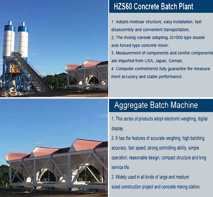 HZS60 Concrete Batching Plant